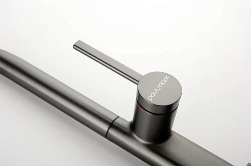 Смеситель для кухни Paulmark NEO вороненая сталь Ne214419-GM Смеситель для кухни Paulmark NEO вороненая сталь Ne214419-GM