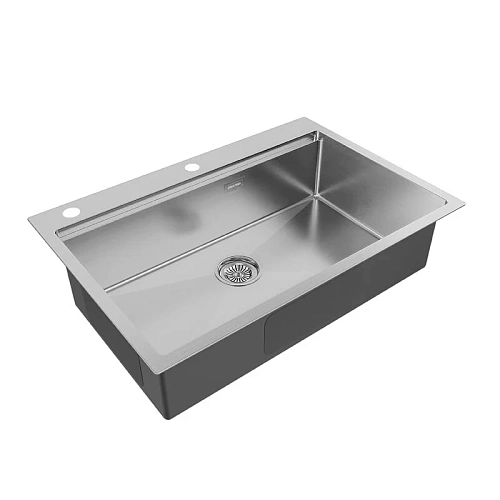Кухонная мойка Paulmark KRONER-PRO 75, PM707551-BS, брашированная 750х510мм Кухонная мойка Paulmark KRONER-PRO 75, PM707551-BS, брашированная 750х510мм