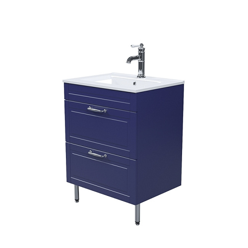 Тумба с раковиной IDDIS Oxford (OXF60N0i95K) напольная, 60 см, синий Тумба с раковиной IDDIS Oxford (OXF60N0i95K) напольная, 60 см, синий