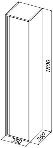 Шкаф-пенал Allen Brau Activity 35 1.34002.AM L антрацит матовый/черный брашированный Шкаф-пенал Allen Brau Activity 35 1.34002.AM L антрацит матовый/черный брашированный