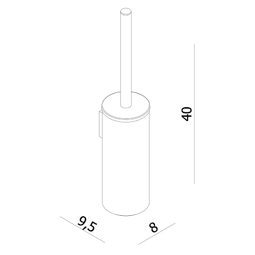 Ершик для унитаза OMNIRES UN10620/OBL (черный) Ершик для унитаза OMNIRES UN10620/OBL (черный)