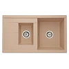 Кухонная мойка Aquaton Делия 87 1A716232DE260 из литого мрамора, латте Кухонная мойка Aquaton Делия 87 1A716232DE260 из литого мрамора, латте