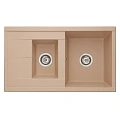 Кухонная мойка Aquaton Делия 87 1A716232DE260 из литого мрамора, латте Кухонная мойка Aquaton Делия 87 1A716232DE260 из литого мрамора, латте