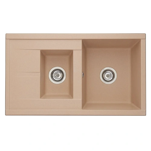 Кухонная мойка Aquaton Делия 87 1A716232DE260 из литого мрамора, латте Кухонная мойка Aquaton Делия 87 1A716232DE260 из литого мрамора, латте
