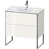 Картинка анонса товара «тумба под раковину duravit xsquare xs452402222 напольная 81 см белая глянцевый»