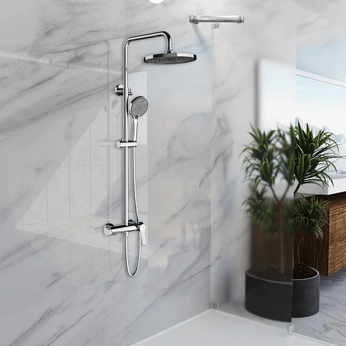 Душевая система Vincea Arco VSFS-4AR1CH с изливом, хром Душевая система Vincea Arco VSFS-4AR1CH с изливом, хром