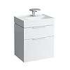 Тумба под раковину Laufen Kartell by Laufen 0756.2 (4.0756.2.033.631.1) 595x455x617мм, белая глянцев