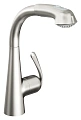 Смеситель для кухни GROHE Zedra с выдвижным изливом, нержавеющая сталь (32553SD0) Смеситель для кухни GROHE Zedra с выдвижным изливом, нержавеющая сталь (32553SD0)