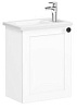 Картинка анонса товара «тумба с раковиной vitra root classic 45 см 68603 матовая белая, левая»