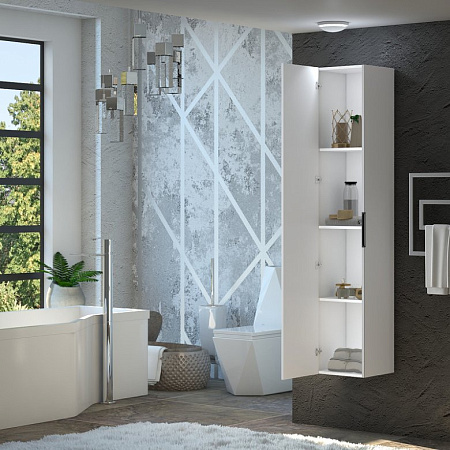 Шкаф-пенал Opadiris Луиджи универсальный, белый матовый 00-00002268 Шкаф-пенал Opadiris Луиджи универсальный, белый матовый 00-00002268