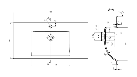 Раковина Vincea VCB-13100G из кварца, цвет серый Раковина Vincea VCB-13100G из кварца, цвет серый