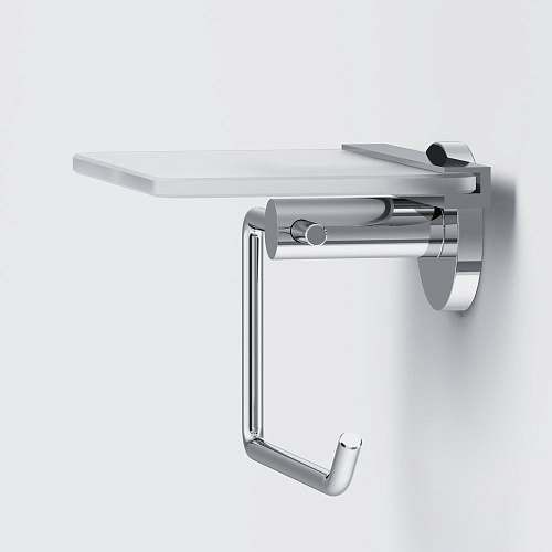 Держатель туалетной бумаги AM.PM X-Joy A85A341500 с полкой, хром Держатель туалетной бумаги AM.PM X-Joy A85A341500 с полкой, хром