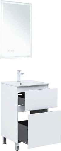 Тумба под раковину Aquanet Алвита New 50 00344131 напольная, белый матовый Тумба под раковину Aquanet Алвита New 50 00344131 напольная, белый матовый