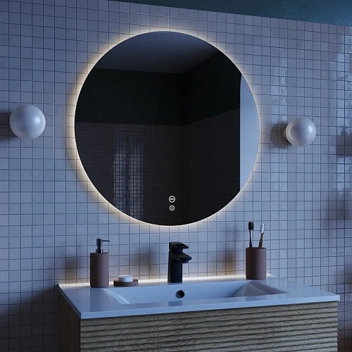 Зеркало IDDIS Bild (BIL80T0i98) 80 см с подсветкой и термообогревом Зеркало IDDIS Bild (BIL80T0i98) 80 см с подсветкой и термообогревом