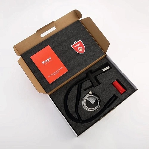 Смеситель для кухни Raglo R86.41.06 с гибким изливом, черный Смеситель для кухни Raglo R86.41.06 с гибким изливом, черный