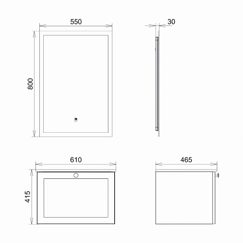 Тумба с раковиной Comforty Ереван-60 00-00017879 серый шелк раковина Comforty 60E Тумба с раковиной Comforty Ереван-60 00-00017879 серый шелк раковина Comforty 60E