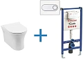 Комплект унитаза с инсталляцией Aquanet Rimless Roll-W CL-12249D (инсталляция Pestan Fluenta SET4000 Roll-W + SET40006356OW Комплект унитаза с инсталляцией Aquanet Rimless Roll-W CL-12249D (инсталляция Pestan Fluenta SET4000 Roll-W + SET40006356OW