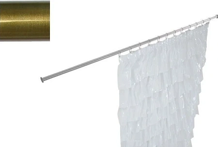 Карниз для ванны Aquanet прямой 160 бронза 00241571 Карниз для ванны Aquanet прямой 160 бронза 00241571