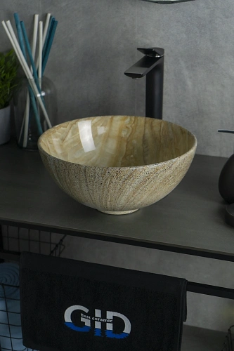Раковина Gid Mnc488 54436 накладная под камень глянцевая 32x32x14 Раковина Gid Mnc488 54436 накладная под камень глянцевая 32x32x14