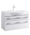 Тумба под раковину AQWELLA Milan 80см Mil.01.08/2/W подвесная, белая Тумба под раковину AQWELLA Milan 80см Mil.01.08/2/W подвесная, белая