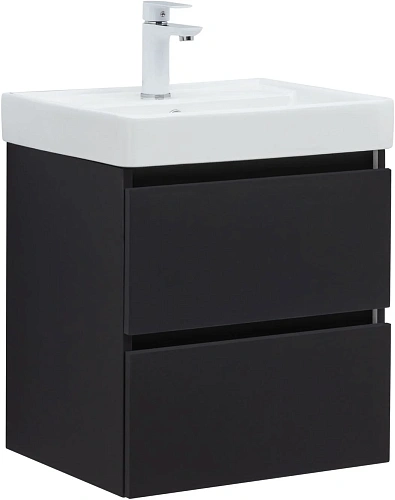 Тумба под раковину Aquanet Вега 2.0 50 00362542 черный Тумба под раковину Aquanet Вега 2.0 50 00362542 черный