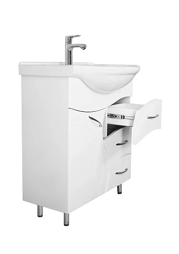 Тумба с раковиной Style Line Амелия 75 (3 ящ.) Байкал 75 ЛС-00002281 Тумба с раковиной Style Line Амелия 75 (3 ящ.) Байкал 75 ЛС-00002281