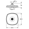 Верхний душ GROHE Rainshower Grandera, 1 режим, диаметр 210 мм, хром (27976000) Верхний душ GROHE Rainshower Grandera, 1 режим, диаметр 210 мм, хром (27976000)