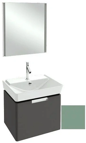 Комплект мебели 60 см Jacob Delafon Reve , оливковый блестящий лак, 1 выдвижной ящик, с подсветкой, E4802-00+EB575-NF+EB1130-G95 Комплект мебели 60 см Jacob Delafon Reve , оливковый блестящий лак, 1 выдвижной ящик, с подсветкой, E4802-00+EB575-NF+EB1130-G95