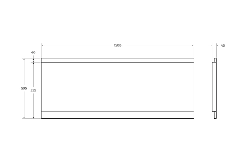Экран для ванны фронтальный CEZARES EMP-150-SCR-W37 1500x595 белый Экран для ванны фронтальный CEZARES EMP-150-SCR-W37 1500x595 белый