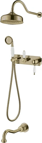 Смеситель для ванны Boheme 308-MR-W встроенный Medici Murano White Смеситель для ванны Boheme 308-MR-W встроенный Medici Murano White