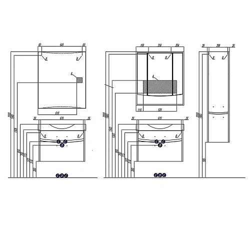 Тумба с раковиной Aquaton Инфинити 76 1A1920K1IF010 белая Тумба с раковиной Aquaton Инфинити 76 1A1920K1IF010 белая
