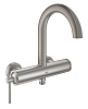 Картинка анонса товара «смеситель для ванны grohe atrio new, настенный монтаж, суперсталь (32652dc3)»
