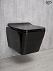 Унитаз подвесной Gid Tr2144BL 62224Y черная глянцевая 52x36x33.5 с крышкой микролифт Унитаз подвесной Gid Tr2144BL 62224Y черная глянцевая 52x36x33.5 с крышкой микролифт