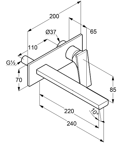 Смеситель для раковины Kludi DECUS 54245N075 брашированное золото Смеситель для раковины Kludi DECUS 54245N075 брашированное золото