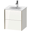 Картинка анонса товара «тумба под раковину duravit xviu xv41310b122 подвесная 51 см белая глянцевый»