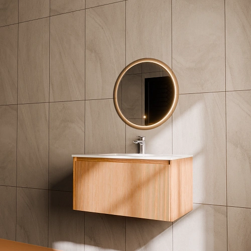 Тумба с раковиной ArtDecco Elizabeth 80 AEL08W11S200 белый дуб Тумба с раковиной ArtDecco Elizabeth 80 AEL08W11S200 белый дуб