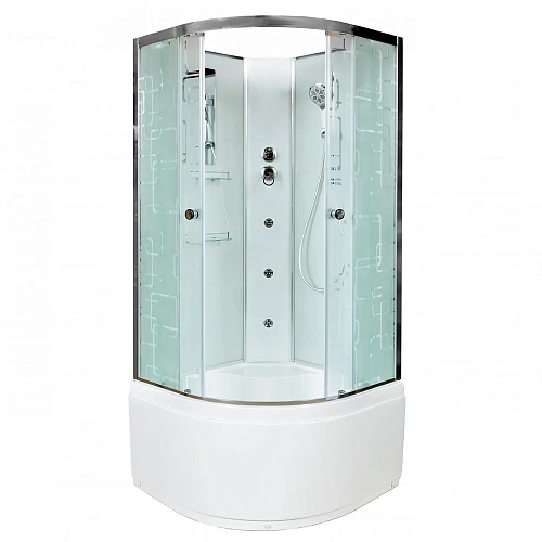 Душевая кабина Dto EM4510N (EM4510NGM) 100x100 см с гидромассажем Душевая кабина Dto EM4510N (EM4510NGM) 100x100 см с гидромассажем