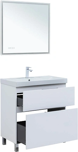 Тумба под раковину Aquanet Алвита New 80 00344134 напольная, белый матовый Тумба под раковину Aquanet Алвита New 80 00344134 напольная, белый матовый