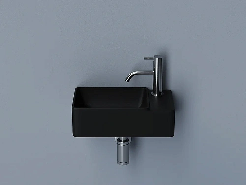 Раковина Ceramica Nova ELEMENT CN5045MB черный матовый подвесная Раковина Ceramica Nova ELEMENT CN5045MB черный матовый подвесная