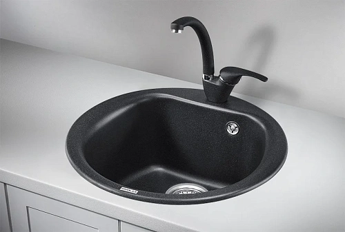 Кухонная мойка Granula 5101, ЧЁРНЫЙ, кварц 500 Кухонная мойка Granula 5101, ЧЁРНЫЙ, кварц 500