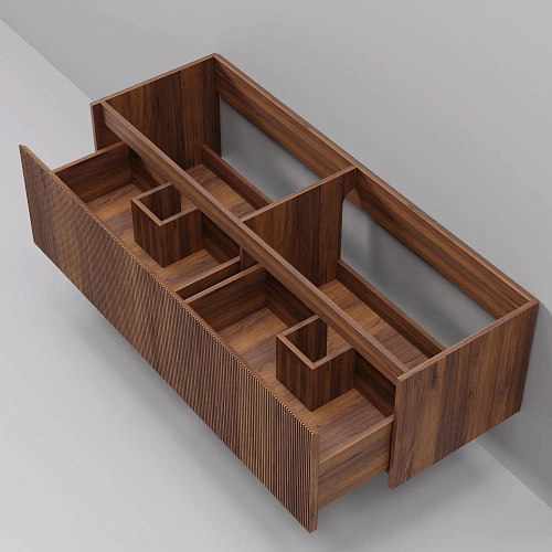 Тумба под раковину ArtDecco Camilla 150 ACM15W22D000 подвесная, черный орех Тумба под раковину ArtDecco Camilla 150 ACM15W22D000 подвесная, черный орех