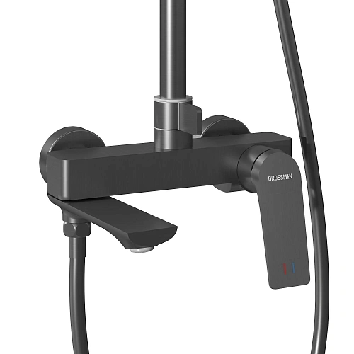 Душевая система GROSSMAN Cosmo 500.K35.02.420 графит сатиновый Душевая система GROSSMAN Cosmo 500.K35.02.420 графит сатиновый