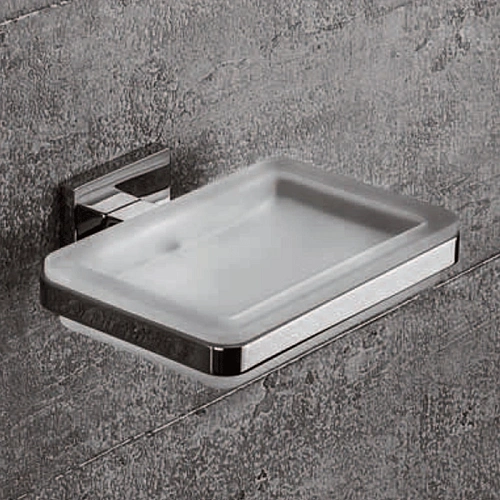 Мыльница Colombo Basic Q B3701.CR-VAN хром/матовое стекло Мыльница Colombo Basic Q B3701.CR-VAN хром/матовое стекло