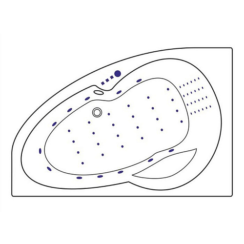 Акриловая ванна EXCELLENT Newa 160x95 левая NANO хром WAEX.NEL16.NANO.CR Акриловая ванна EXCELLENT Newa 160x95 левая NANO хром WAEX.NEL16.NANO.CR