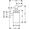 Дозатор жидкого мыла hansgrohe Logis 40514000 Дозатор жидкого мыла hansgrohe Logis 40514000