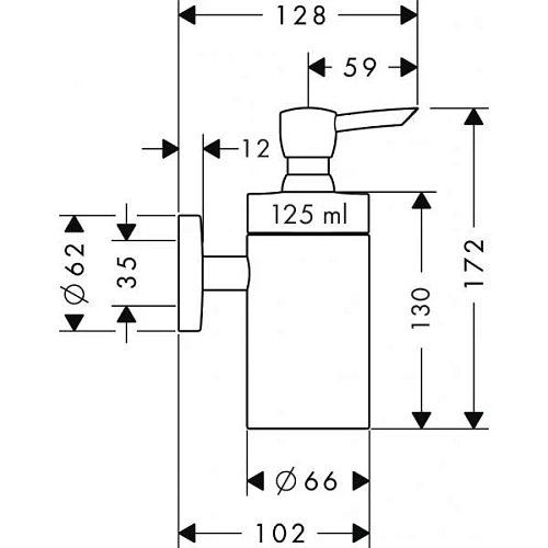 Дозатор жидкого мыла hansgrohe Logis 40514000 Дозатор жидкого мыла hansgrohe Logis 40514000