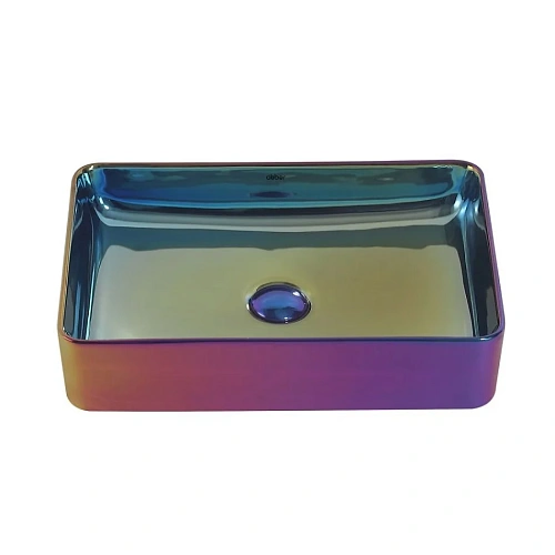 Раковина ABBER Rechteck AC2207Regen накладная, хамелеон Раковина ABBER Rechteck AC2207Regen накладная, хамелеон