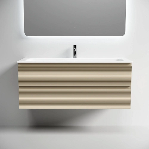 Тумба под раковину SANCOS Folk FL120CP 1190х445х500 капучино, подвесная Тумба под раковину SANCOS Folk FL120CP 1190х445х500 капучино, подвесная