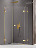Картинка анонса товара «душевой уголок new trendy avexa gold shine r 100x80x200 exk-3850 золото»