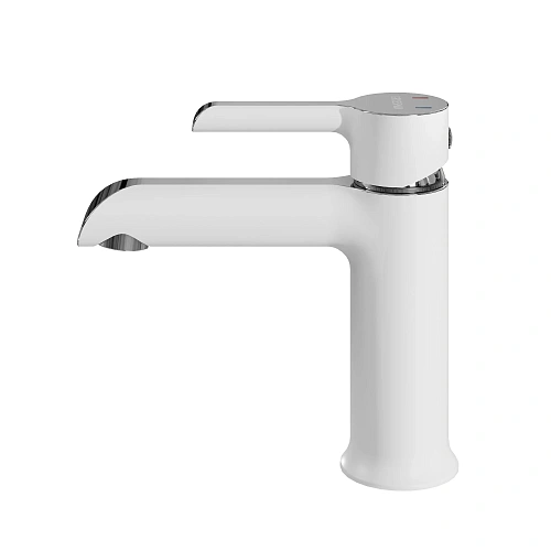 Смеситель для раковины GROSSMAN Alba 510.K35.06.100/000 хром с белым Смеситель для раковины GROSSMAN Alba 510.K35.06.100/000 хром с белым